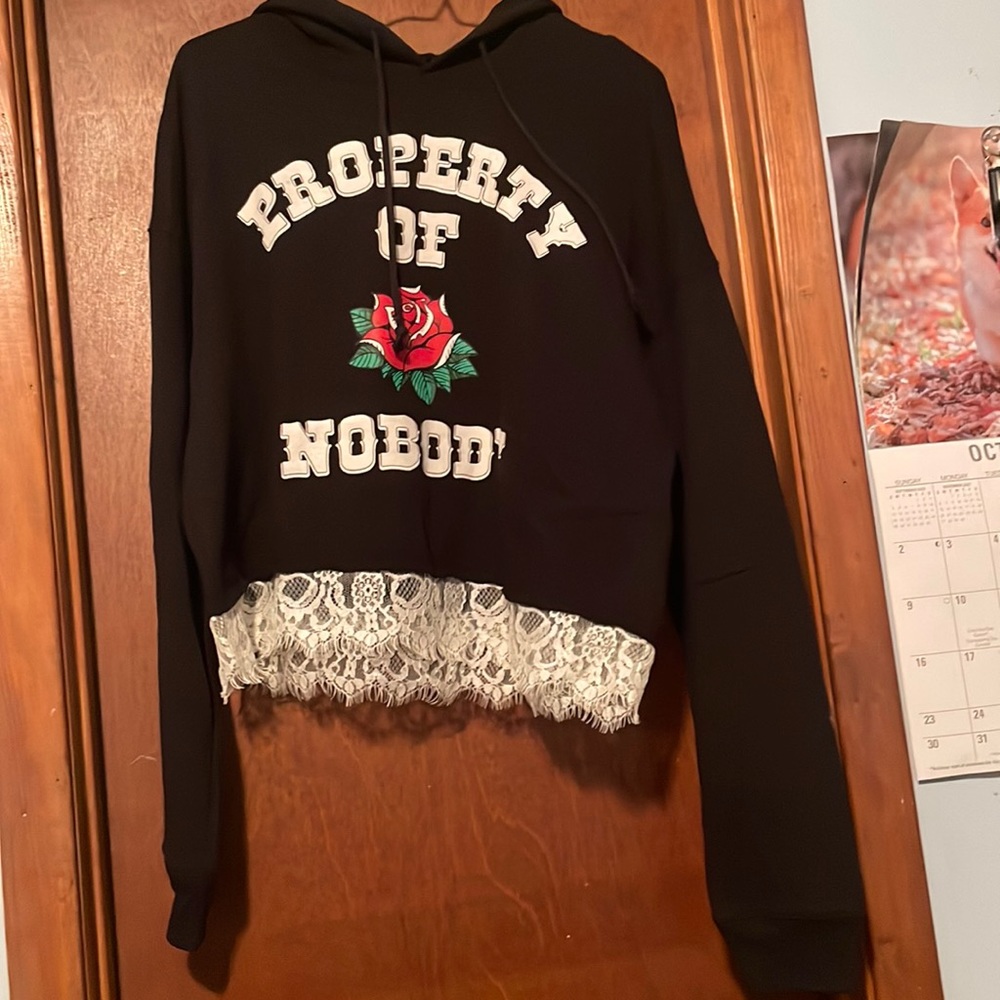 Cute crop topped sweatshirt. NEVER WORN!